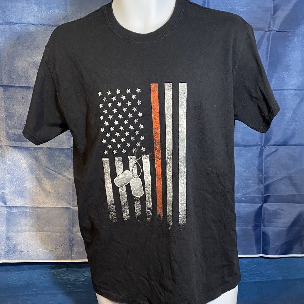 New Remember Our Fallen Military Heroes Adult Unisex Black Tee Shirt